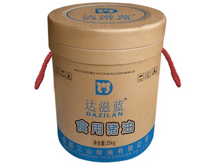 达滋蓝食用猪油 25kg纸桶